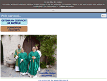 Tablet Screenshot of paroissedebrignoles.org
